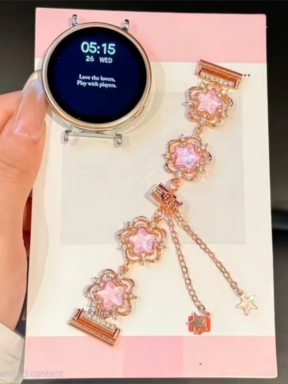 Adjustable Floral 20mm Watch Band Compatible with Pin Connection - NEW